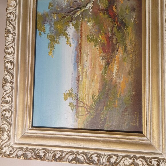 Vintage Framed Landscape Oil Painting Nature Signed - Picture 9 of 16